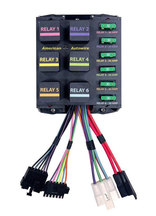 Banked Relay System 6 Relays - American Autowire | Evolution Auto Retroworks