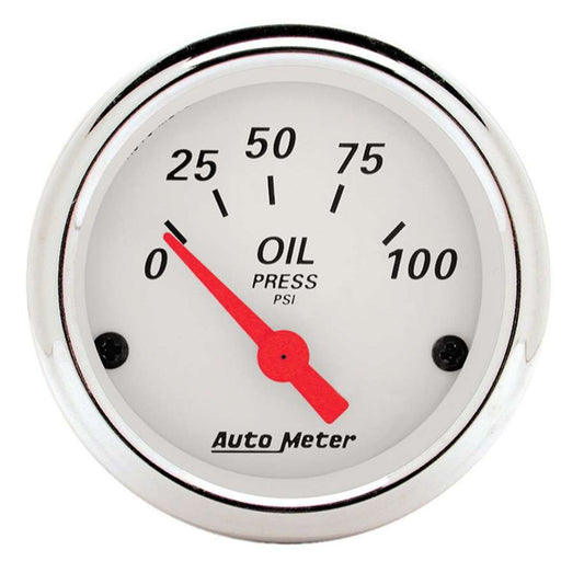 White Oil Pressure 0 - 100 - AutoMeter | Evolution Auto Retroworks