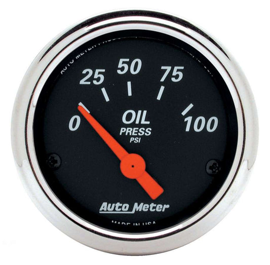 2 - 1/16 D/B Oil Pressure Gauge - 0 - 100psi - AutoMeter | Evolution Auto Retroworks