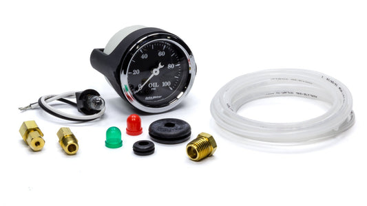 2 - 1/16 O/T/B Oil Press Gauge 100psi - AutoMeter | Evolution Auto Retroworks