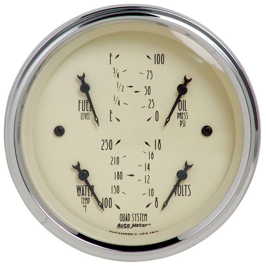 3 - 3/8in A/B Quad Gauge - AutoMeter | Evolution Auto Retroworks