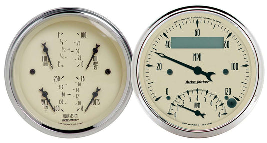 3 - 3/8in A/B Quad/Speedo/Tach Combo - AutoMeter | Evolution Auto Retroworks