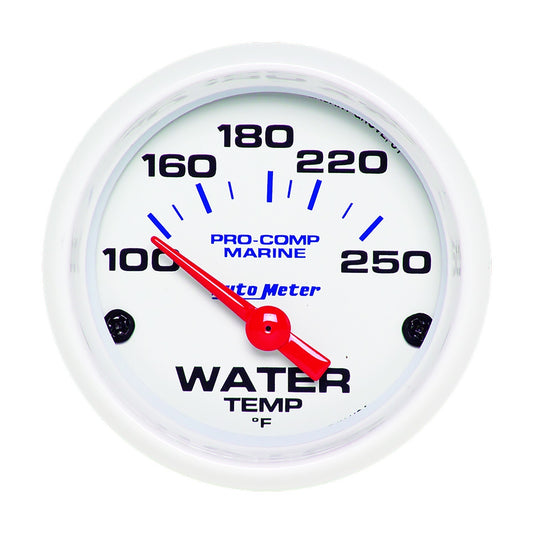 2 - 1/16 Water Temp Gauge 100 - 250F White Phantom - AutoMeter | Evolution Auto Retroworks