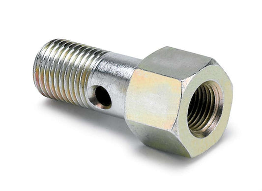 Fitting Adapter 12mm Banjo Bolt to 1/8 NPTF - AutoMeter | Evolution Auto Retroworks