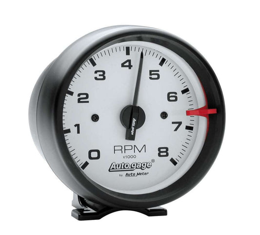 3 - 3/4in White Face Tach - Black Cup - AutoMeter | Evolution Auto Retroworks