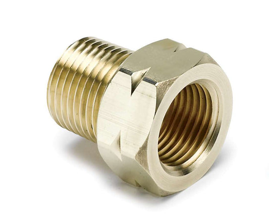 3/8in Brass NPT Water Temp Adapter - AutoMeter | Evolution Auto Retroworks