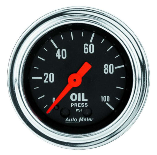 0 - 100 Oil Pressure Gauge - AutoMeter | Evolution Auto Retroworks