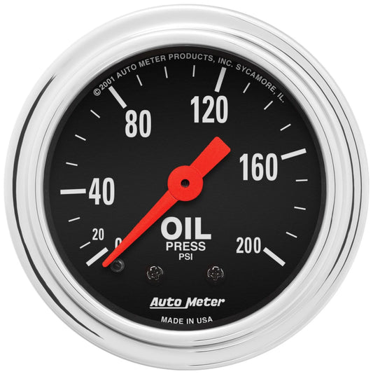 0 - 200 Oil Pressure Gauge - AutoMeter | Evolution Auto Retroworks