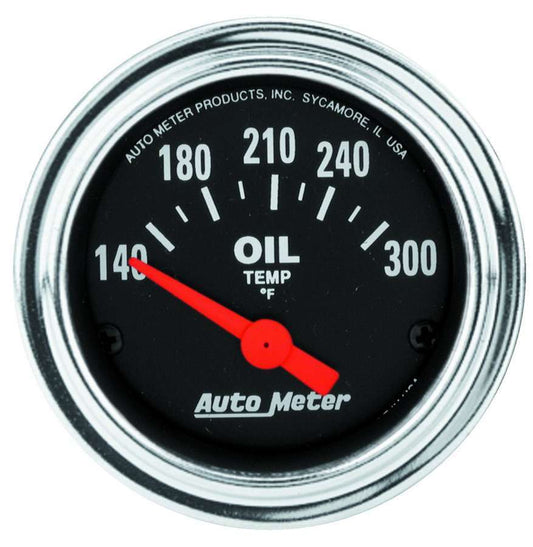 2 - 1/16in Oil Temp Gauge 140 - 300 - AutoMeter | Evolution Auto Retroworks