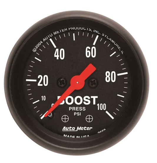 2 - 1/16in Z/S Boost Gauge - 0 - 100psi - AutoMeter | Evolution Auto Retroworks