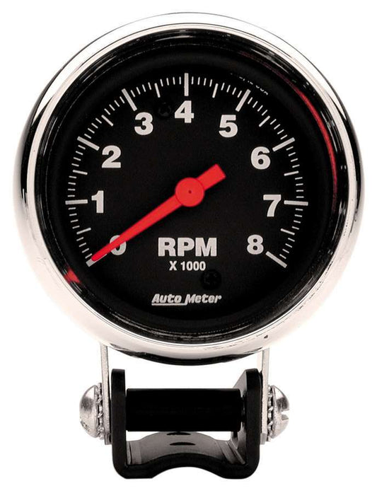 2 - 5/8in Chrome Tach 8000 RPM - AutoMeter | Evolution Auto Retroworks