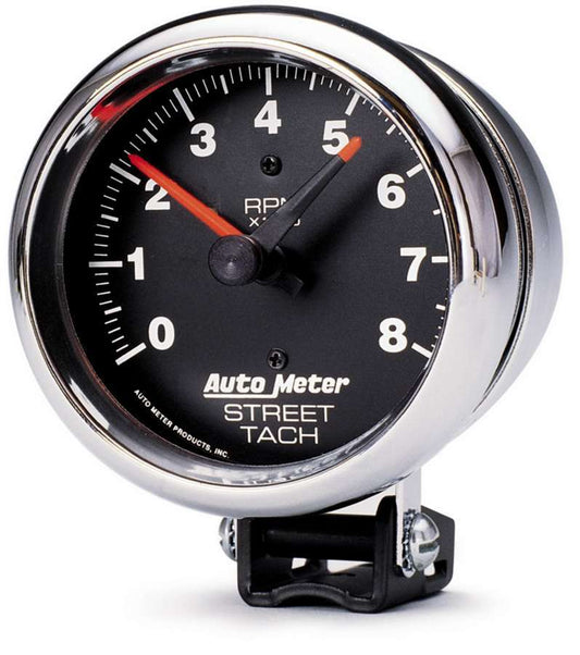 8000 Rpm Chrome Tach - AutoMeter | Evolution Auto Retroworks
