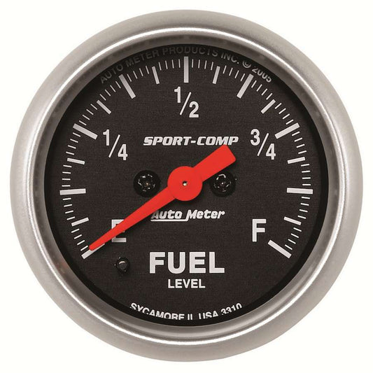 2 - 1/16in S/C Fuel Level Gauge - AutoMeter | Evolution Auto Retroworks