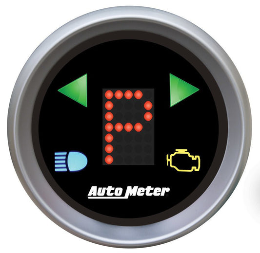 2 - 1/16 Gauge PRNDL+ Black Face - AutoMeter | Evolution Auto Retroworks