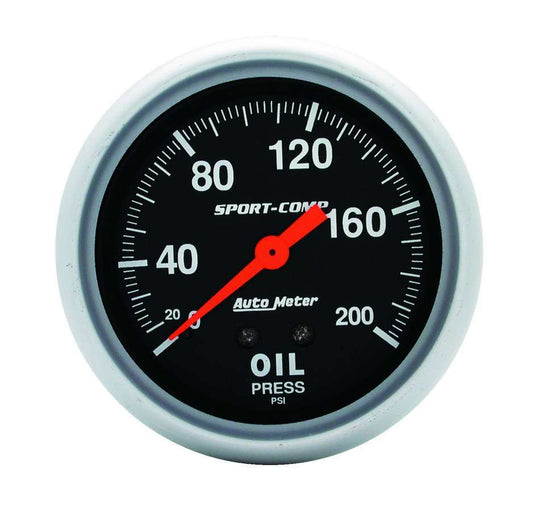 0 - 200 Oil Pressure Gauge - AutoMeter | Evolution Auto Retroworks