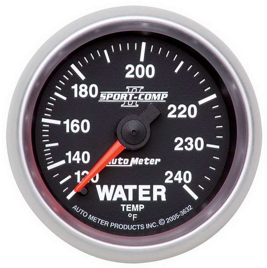 2 - 1/16in S/C II Water Temp. Gauge 120 - 240 - AutoMeter | Evolution Auto Retroworks
