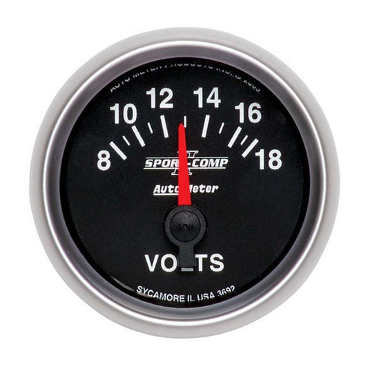 2 - 1/16in S/C II Voltmeter 8 - 18 - AutoMeter | Evolution Auto Retroworks