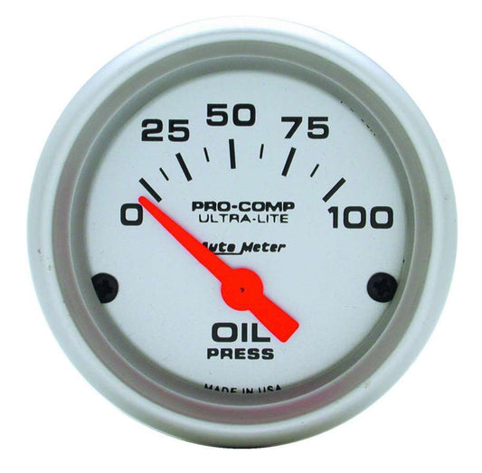 2 - 1/16in U/L Oil Pressure Gauge 0 - 100psi - AutoMeter | Evolution Auto Retroworks