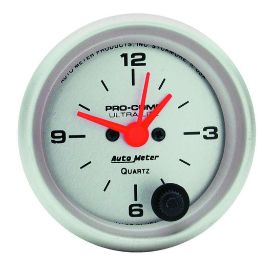 2 - 1/16in Ultra - Lite Clock - AutoMeter | Evolution Auto Retroworks