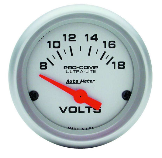 2 - 1/16 Mini Ultralite VOLTMETER - AutoMeter | Evolution Auto Retroworks