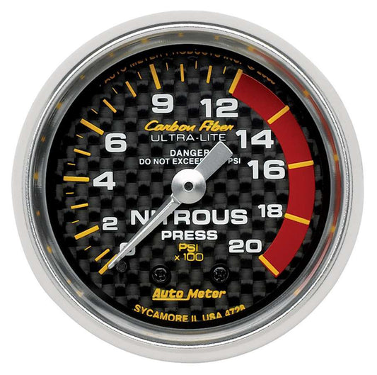 C/F 2 - 1/16in Nos Pressure Gauge 0 - 2000PSI - AutoMeter | Evolution Auto Retroworks