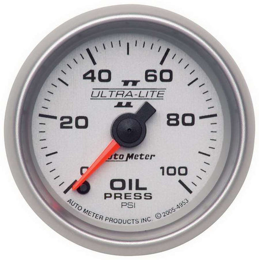 2 - 1/16in U/L II Oil Pressure Gauge 0 - 100psi - AutoMeter | Evolution Auto Retroworks