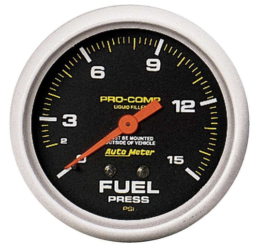 0 - 15 Fuel Pressure Gauge - AutoMeter | Evolution Auto Retroworks