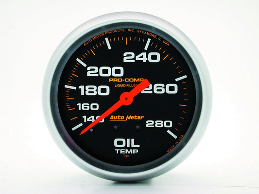 140 - 280 Oil Temp Gauge with 12ft Capillary Tube - AutoMeter | Evolution Auto Retroworks