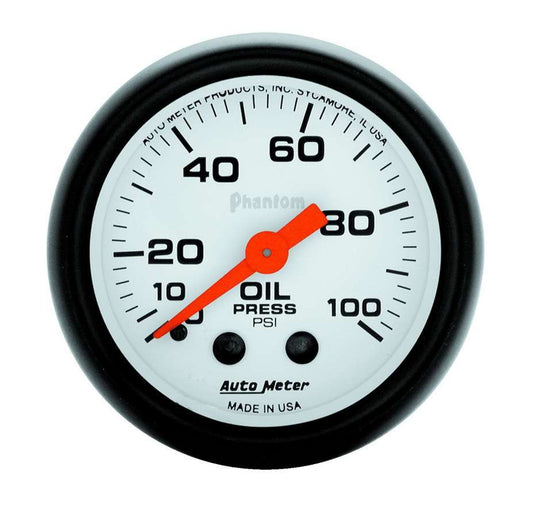 Phantom 2 1/16in Oil Pressure 0 - 100 PSI Mech. - AutoMeter | Evolution Auto Retroworks