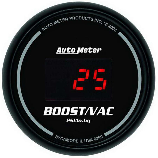 2 - 1/16in DG/B Vacuum/ Boost Gauge - AutoMeter | Evolution Auto Retroworks