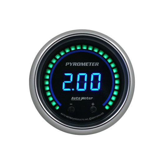 2 - 1/16 Pyrometer Gauge Elite Digital CB Series - AutoMeter | Evolution Auto Retroworks