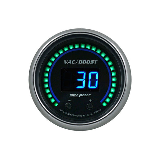 2 - 1/16 Vac/Boost Gauge Elite Digital CB Series - AutoMeter | Evolution Auto Retroworks