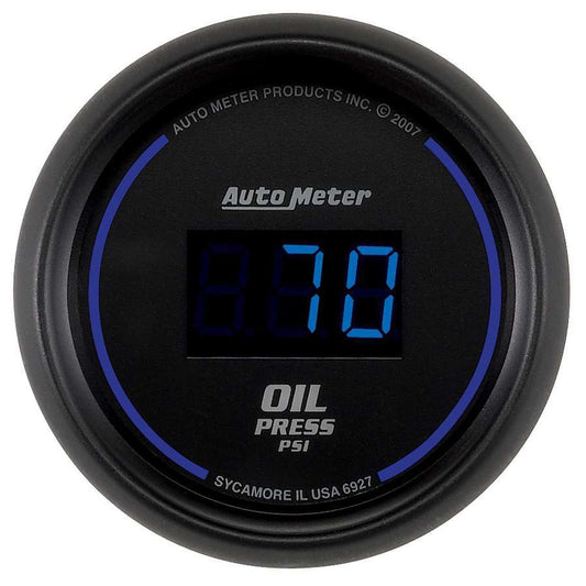 2 - 1/16 Oil Press Gauge 5 - 100 PSI Digital - AutoMeter | Evolution Auto Retroworks