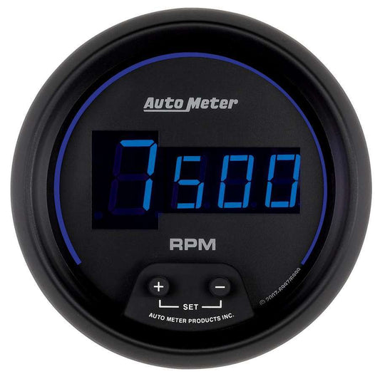 3 - 3/8 Cobalt Digital In - Dash Tach - Black - AutoMeter | Evolution Auto Retroworks