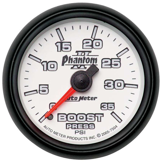 2 - 1/16in P/S II Boost Gauge 0 - 35psi - AutoMeter | Evolution Auto Retroworks