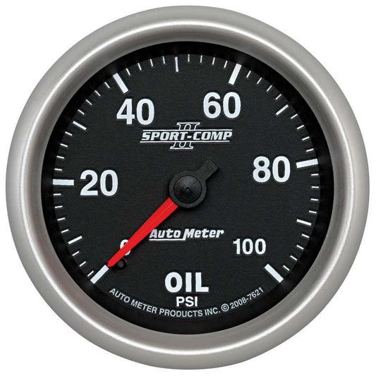 2 - 5/8 SC II Oil Pressure Gauge 0 - 100psi - AutoMeter | Evolution Auto Retroworks