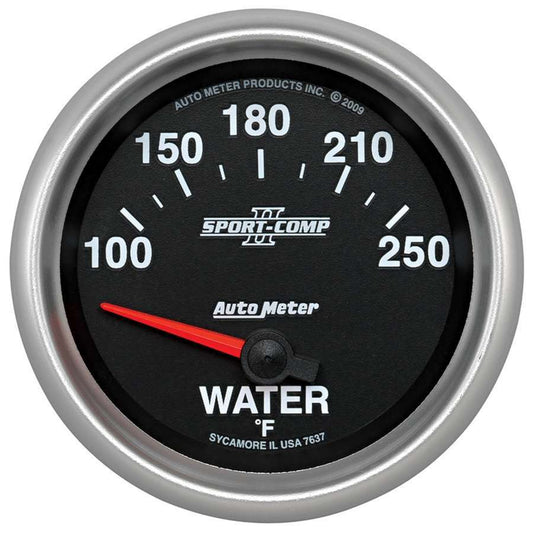 S/C II Water Temp Gauge 2 - 5/8 100 - 250F Electric - AutoMeter | Evolution Auto Retroworks