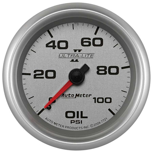 2 - 5/8 U/L II Oil Press Gauge 0 - 100psi - AutoMeter | Evolution Auto Retroworks