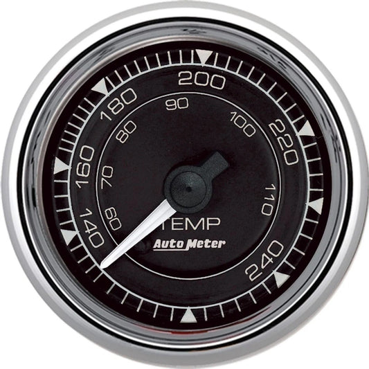 2/16 Chrono Chrome Gauge Temp 120 - 240 Degree - AutoMeter | Evolution Auto Retroworks