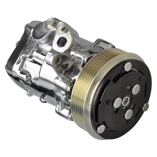 A/C Compresser SD - 7 Serpintine Polished - Billet Specialties | Evolution Auto Retroworks
