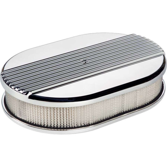 Small Ribbed Oval Air Cleaner - Billet Specialties | Evolution Auto Retroworks