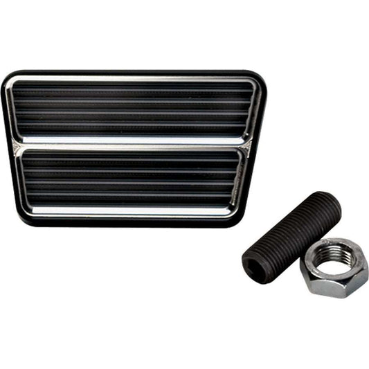 Black Rectangle Brake Pedal - Billet Specialties | Evolution Auto Retroworks