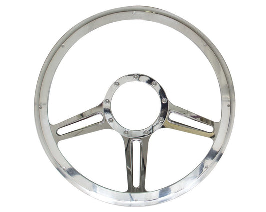 14in Speedway Steering Wheel Half Wrap - Billet Specialties | Evolution Auto Retroworks