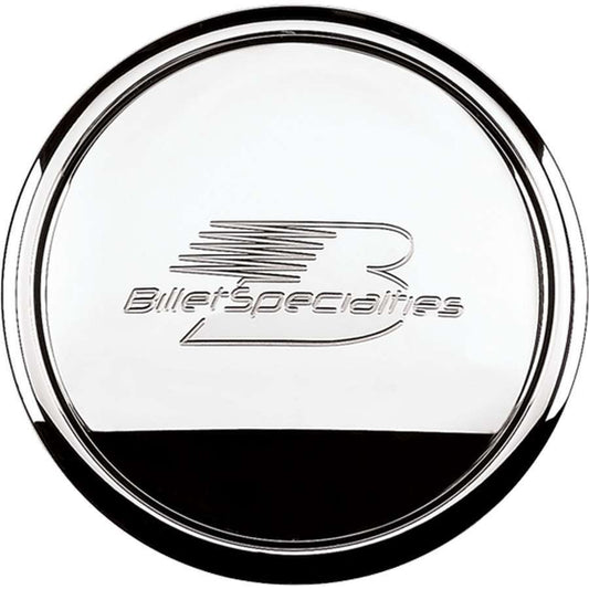 Polished Horn Button Billet Logo - Billet Specialties | Evolution Auto Retroworks