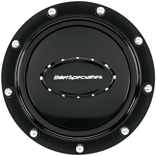 Horn Button Riveted Black Anodized - Billet Specialties | Evolution Auto Retroworks