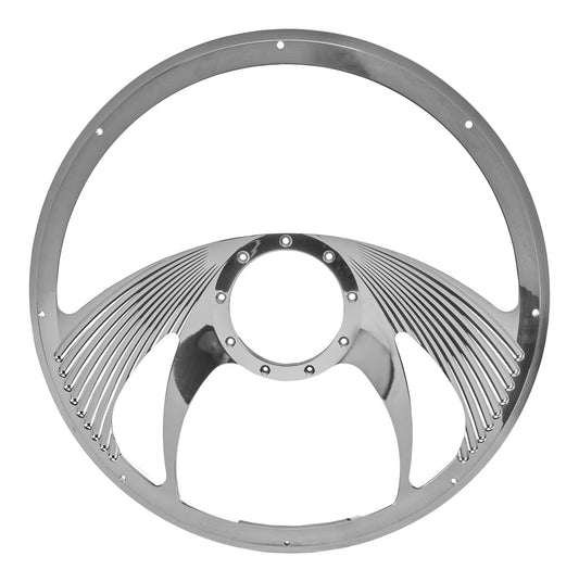 Steering Wheel Half Wrap 15.5in Phantom - Billet Specialties | Evolution Auto Retroworks
