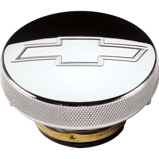 Polished Radiator Cap Chevy Logo 16lb. - Billet Specialties | Evolution Auto Retroworks