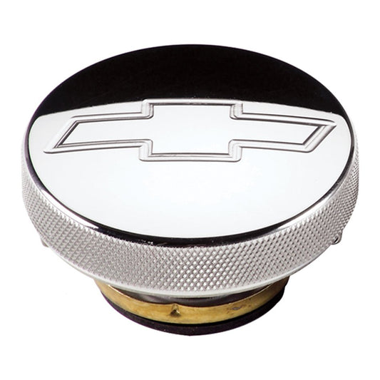 Radiator Cap 7lb Chevy Bowtie Polished - Billet Specialties | Evolution Auto Retroworks