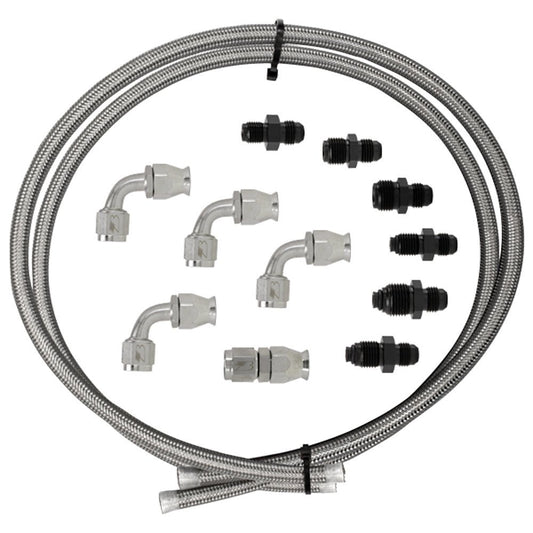 Hose Kit Power Steering W/Pump Mount Resevoir - Billet Specialties | Evolution Auto Retroworks