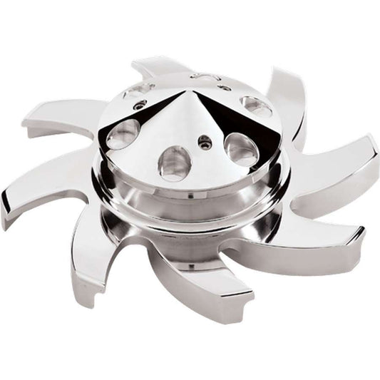 Polished Alternator Fan & Pulley - Billet Specialties | Evolution Auto Retroworks